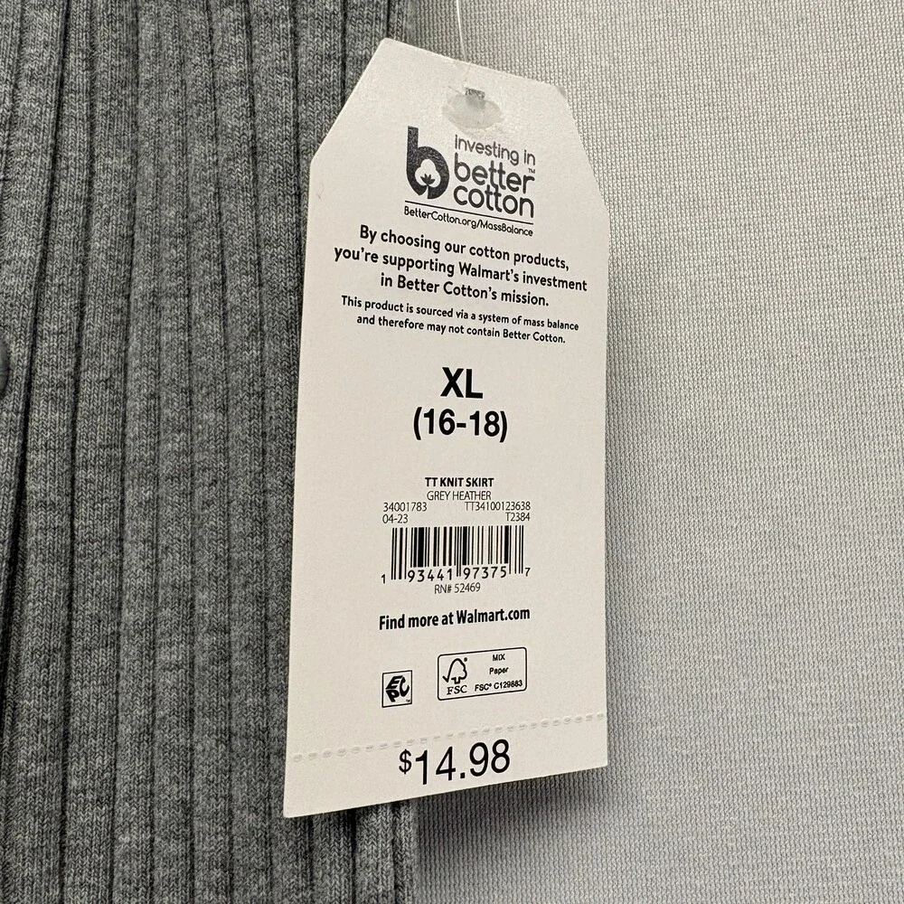Time and Tru Women's Ribbed Knit Midi Skirt XL (16-18) NWT – Set of 3 Colors - Picture 10 of 13
